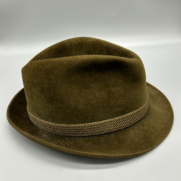 Vintage Hat Cavanagh New York Fedora Brown, 7 1/8 - Picture 5 of 14